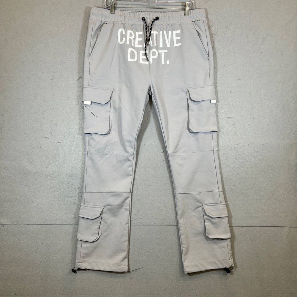 GSTR Jogger Mens XL Gray Creative Dept Cargo Pants Streetwear Tactical Utility